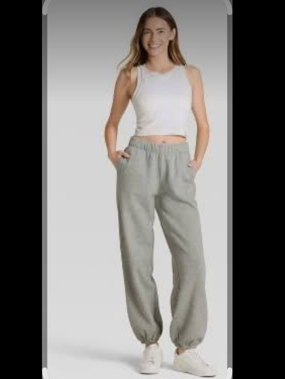JoyLab Olive Green Womens Size Medium Jogger Sweatpants with Drawstring